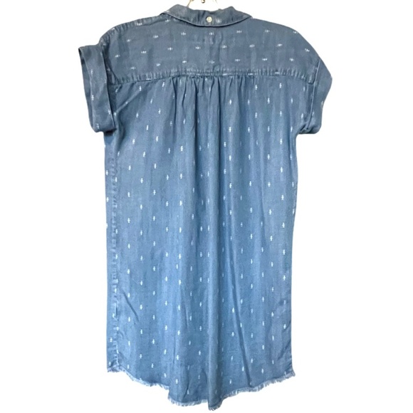 Thread & Supply Chambray Button Down Dress Size Small - Picture 7 of 8